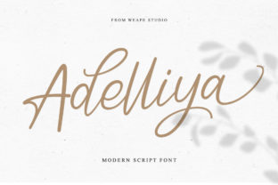 Adelliya Script: A Handwritten Typeface for Your Creative Projects
