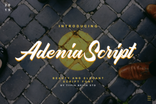 Adenia Script: A Bold Handwritten Typeface for Modern Web Design