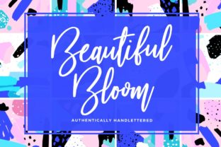 Beautiful Bloom Typeface for Makers and Creative Shops