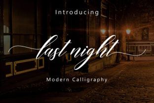 Last Night Script: A Handwritten Typeface for Editorial Elegance