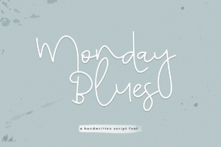 Monday Blues: A Handwritten Font That Brings Your Creations to Life